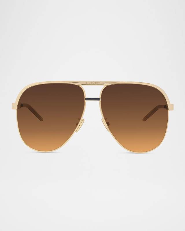 GV40117UW Aviator Metal Sunglasses